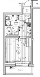 メイクスアート桜木町 208 間取り図
