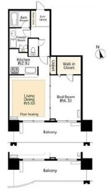 アートヴィレッジ大崎ビュータワー 1606 間取り図