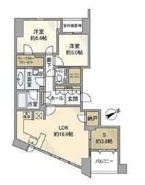 ノーツ目黒青葉台 5階 間取り図