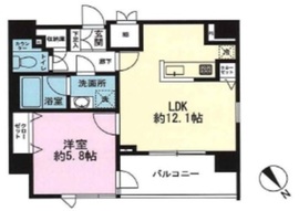 クレイシア品川戸越 10階 間取り図