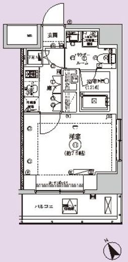 セジョリ駒込西ヶ原 5階 間取り図