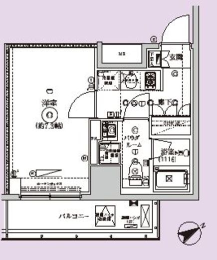 セジョリ駒込西ヶ原 4階 間取り図