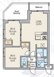 Alivis篠崎 606 間取り図