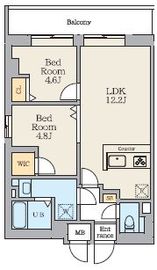 Alivis篠崎 502 間取り図