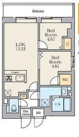 Alivis篠崎 401 間取り図