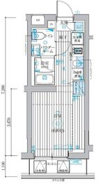 ベルグレード吉野町 306 間取り図
