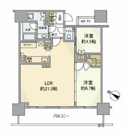ブランズタワーみなとみらい 13階 間取り図