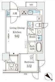 コスモグラシア大塚 403 間取り図