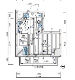 メインステージ東神奈川Ⅱ 701 間取り図