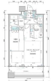 パークタワー勝どきミッド/サウス 44階 間取り図