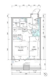 パークタワー勝どきミッド/サウス 4階 間取り図