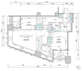 パークタワー勝どきミッド/サウス 17階 間取り図
