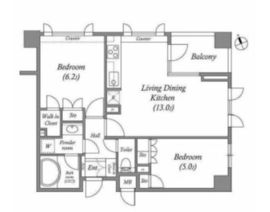 レジデンス渋谷富ヶ谷 308 間取り図