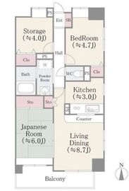 グリーンコート 606 間取り図