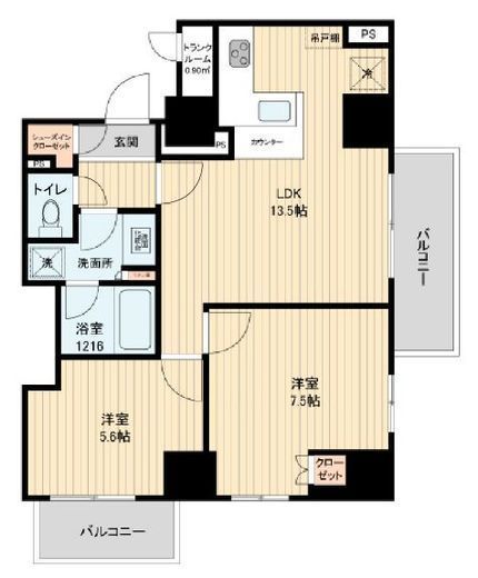HF田端レジデンス 1003 間取り図