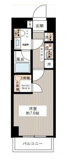 ハーモニーレジデンス清澄ガーデン 6階 間取り図