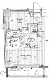 プレール・ドゥーク浅草松が谷 9階 間取り図