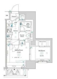 アクサス駒込アジールコート 7階 間取り図
