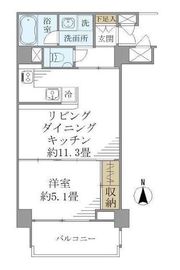 カナルグランデ 6階 間取り図
