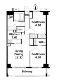 ソサエティ柿の木坂アネックス 403 間取り図