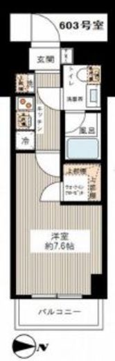 ハーモニーレジデンス清澄ガーデン 6階 間取り図