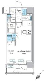 プレディアコート大森山王 803 間取り図