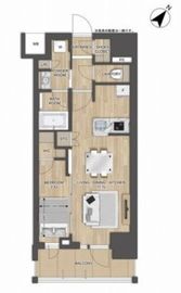 プレディアコート大森山王 1103 間取り図