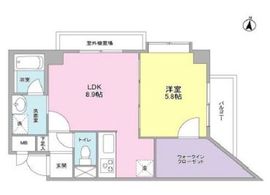 ボヌール都立大学弐番館 209 間取り図
