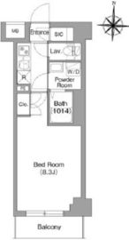 BPRレジデンス大島 413 間取り図