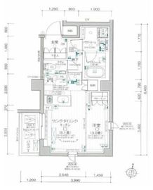 デュオステージ北千住Ⅱ 3階 間取り図