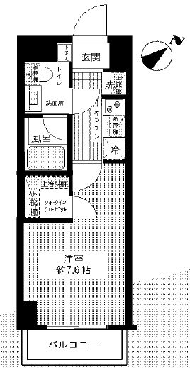 ハーモニーレジデンス清澄ガーデン 3階 間取り図