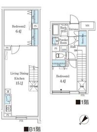 CREATIF学芸大学 104 間取り図
