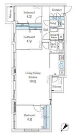 CREATIF学芸大学 301 間取り図