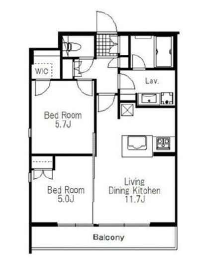 フレンシア高円寺北 105 間取り図