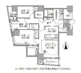 アクティ汐留 1807 間取り図