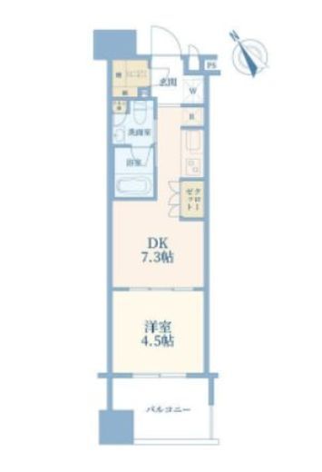 クレヴィア池袋イースト 12階 間取り図