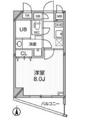 プライマル武蔵関 306 間取り図