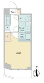 プライマル武蔵関 307 間取り図