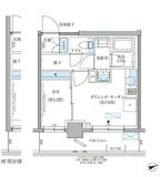 パークアクシス文京本郷 801 間取り図