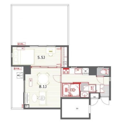 レジデンス西新宿スクエア 1201 間取り図