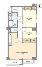 クレストガーデン自由が丘 205 間取り図