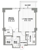 六本木ヒルズゲートタワーレジデンス 1304 間取り図