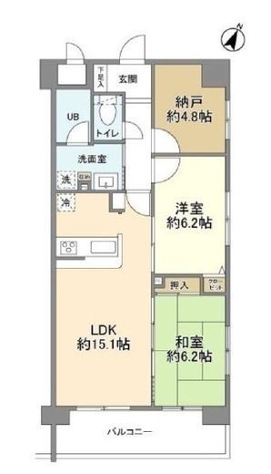 ルミエール東神田 2階 間取り図