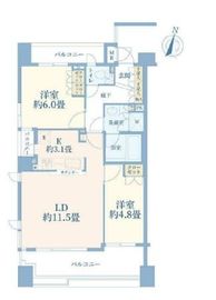 広尾シティタワー 2階 間取り図