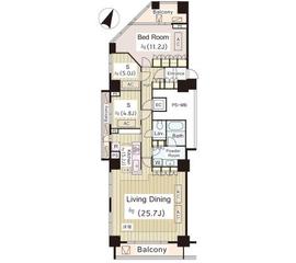 五番町マンション 2階 間取り図