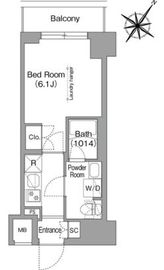 コンフォリア・リヴ横浜阪東橋 602 間取り図