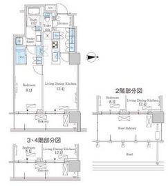 パークアクシス池田山 710 間取り図