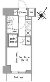 コンフォリア・リヴ横浜阪東橋 217 間取り図