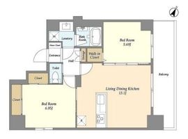 グラン千代田岩本町 801 間取り図