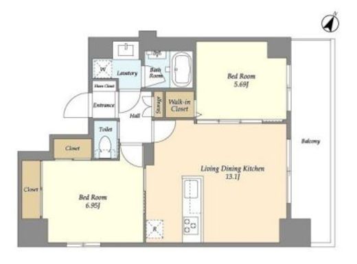 グラン千代田岩本町 901 間取り図